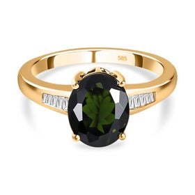 AA Chrom Turmalin und Diamant-Ring - 3,07 ct.