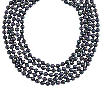 Rosa Muschelkernperle Kette 255 cm