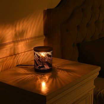 Aromatherapie, Handgefertige Eisen Lampe &auml;therischem &Ouml;l, 5ml, Blumenmuster