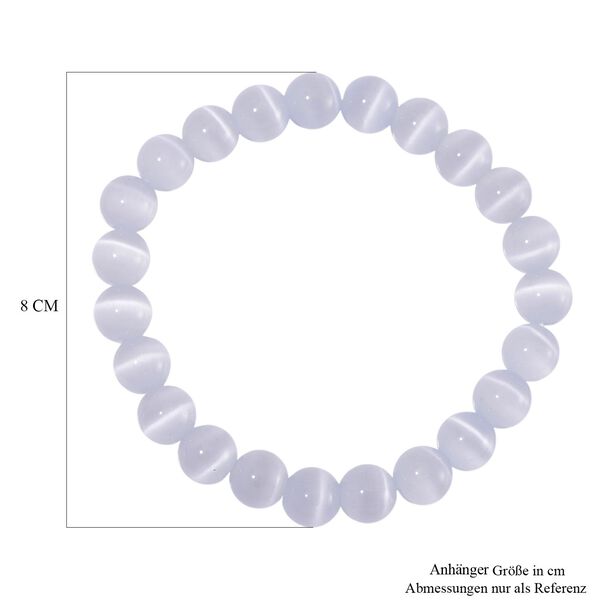 Flexibles Katzenaugen Armband mit Chatoyance-Effekt image number 4