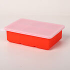 2er-Set Eiswürfelbehälter mit Deckel, Größe 12x17,5x5 cm, Blau und Größe 16,5x11x5 cm, Rot image number 2