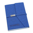 Geschenkidee: Kunstwildleder Notizbuch und Kugelschreiber Set, Größe 21x15 cm, Blau, 2 teilig image number 1