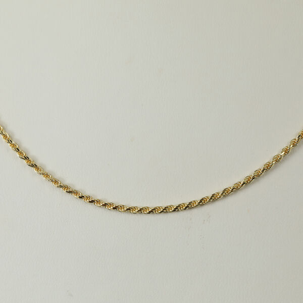 LIGHT ROPE 925 Silber vergoldet Halskette ca. 60 cm ca. 6,15g image number 2