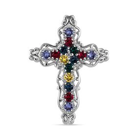 J Francis gefertigt mit SWAROVSKI- Multi Swarovski Kristall Anhänger