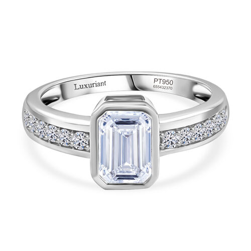 LUXURIANT DIAMOND - Lab Grown Diamant VS-EF IGI zertifiziert Ring 950 Platin (Größe 19.00) ca. 2.01 ct image number 0