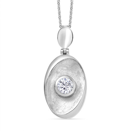 D'Joy Moissanit Schmuckset ca. 50 cm 925 Silber platiniert und Edelstahl platiniert ca. 0,43 ct. image number 0