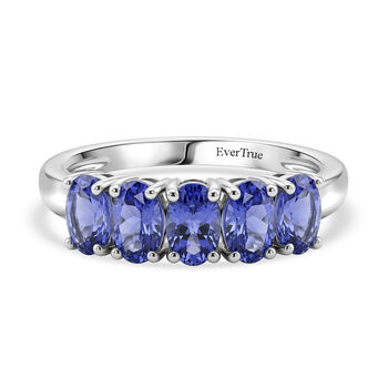 EVER TRUE Tansanit Ring Nickelfreies Messing (Gr&ouml;&szlig;e 17.00) ca. 1,16 ct