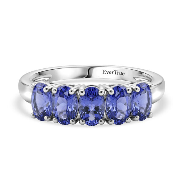 EVER TRUE Tansanit Ring Nickelfreies Messing (Gr&ouml;&szlig;e 17.00) ca. 1,16 ct