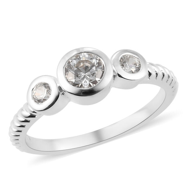 LUSTRO STELLA - feinster Zirkonia-Ring, 925 Silber image number 4