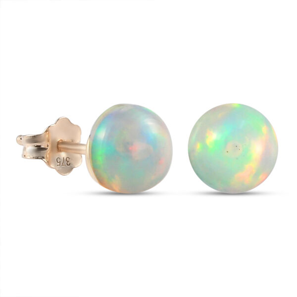 Nat&uuml;rliche, &auml;thiopische Opal-Ohrstecker, 375 Gelbgold ca. 1.24 ct image number 4