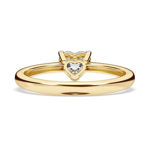 LUXURIANT DIAMOND - Lab Grown Diamant VS-EF SGL zertifiziert Ring, 925 Silber 750 Gelbgold Vermeil (Größe 21.00) ca. 0.50 ct image number 5