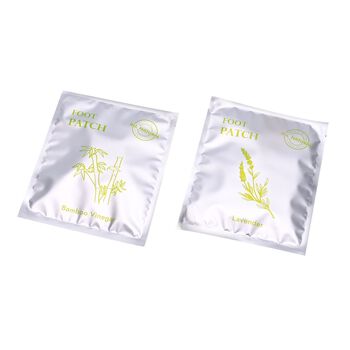 20er Set Detox Fu&szlig;pflaster, Entgiftungspflaster, Lavendel und Bambus