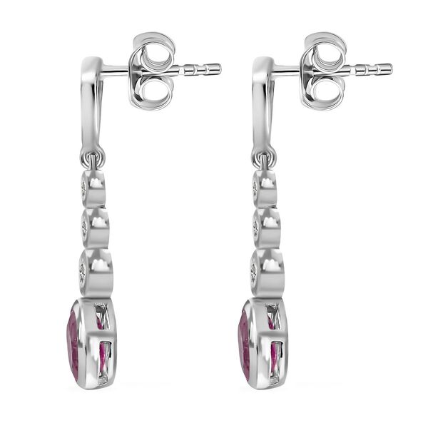Ilakaka rosa Saphir und Zirkon-Ohrringe - 1,65 ct. image number 5