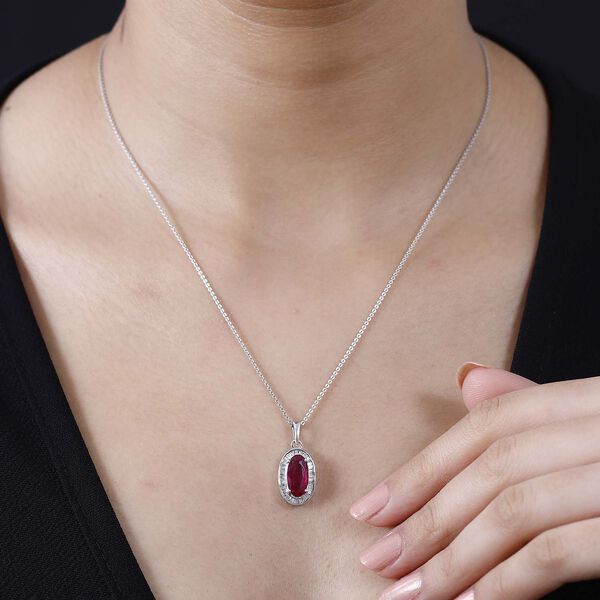 Afrikanischer Rubin und Diamant-Anh&auml;nger - 3,81 ct. image number 9