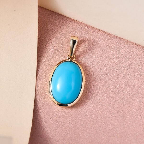 Amerikanischer, natürlicher AAA Sleeping Beauty Türkis Anhänger - 5,36 ct. image number 3