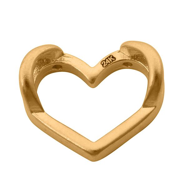 Herz Anhänger in 999 Gelbgold image number 5