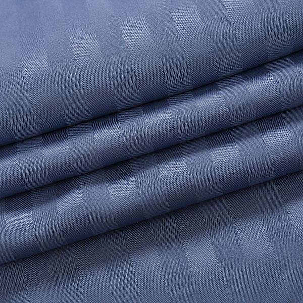 Bettwäsche-Set aus 80% Baumwolle mit Satin-Streifen, 135x200 cm und 80x80 cm, Blau image number 7