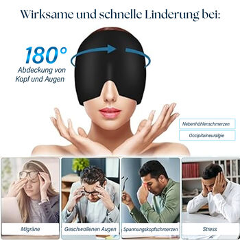 W&auml;rme- und K&auml;ltetherapie - Kompressions-Kopfmaske