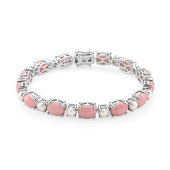 D'Joy nat&uuml;rliches Rosa K&ouml;nigsmuschel Perle und wei&szlig;es S&uuml;&szlig;wasser Perle 19cm Armband