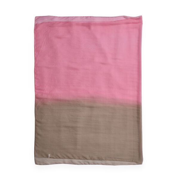 LA MAREY Ombre Chiffon Schal aus Seide, Pink image number 8