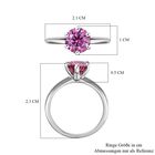 Rosa Moissanit Ring - 1,47 ct. image number 6