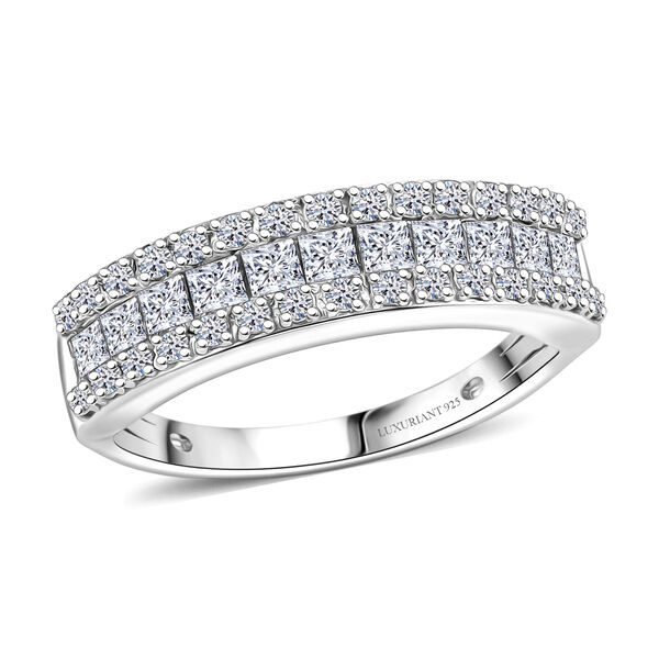 LUXURIANT VS-EF Labor Diamant Half Eternity Ring - 1 ct. image number 4