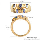 AA Tansanit Ring 925 Silber vergoldet  ca. 0,66 ct image number 6