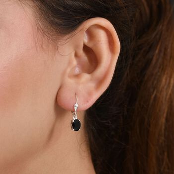 Schwarze Turmalin-Ohrh&auml;nger