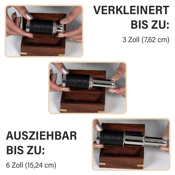Teleskop mit Geschenkbox, Silber image number 6