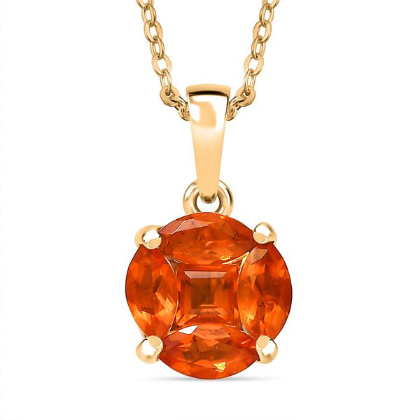 D'Joy AA Salamanca Feueropal Anhänger mit 50cm Kette - 0,48 ct. image number 0