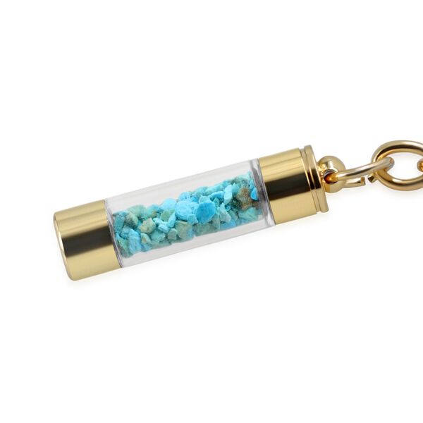 T&uuml;rkis Edelstein Stift-Set, Blau image number 6