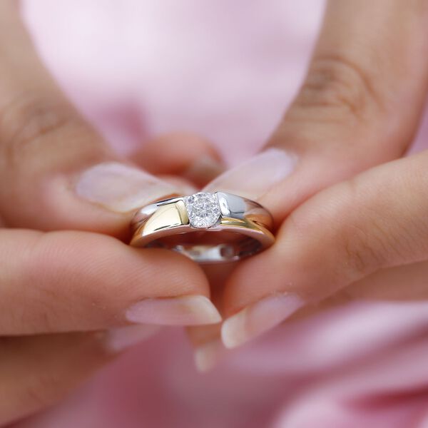 Moissanit Ring  - 0,48 ct. image number 9