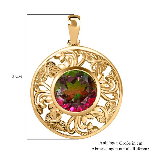 Wassermelonen Quarz Triplett Anh&auml;nger - 4,18 ct. image number 6