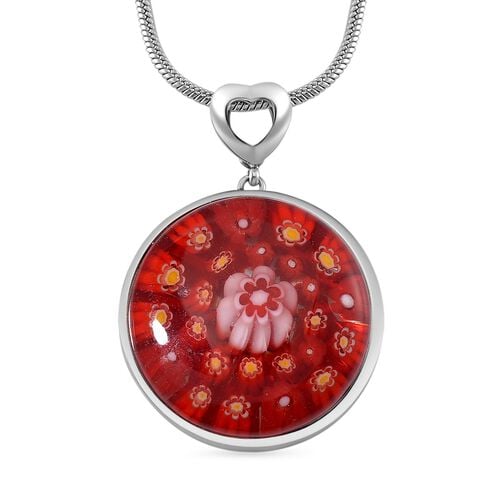 Murano-Stil Glas Schmuckset Reiner Edelstahl