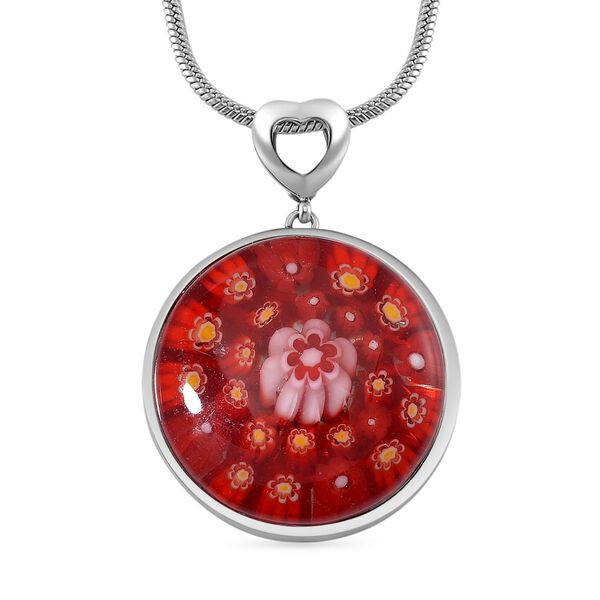 Murano-Stil Glas Schmuckset Reiner Edelstahl