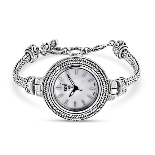 Royal Bali Kollektion- Tulang Naga-Uhr in Silber, 19 cm, 29,79g image number 0