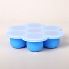 2er-Set Eiswürfelbehälter mit Deckel, Blau und Rot image number 1