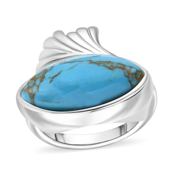 Blauer Türkis-Ring - 5,55 ct. image number 4