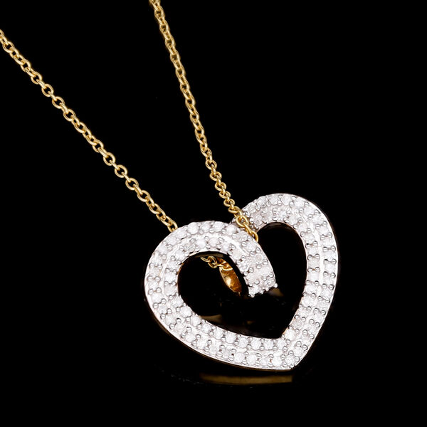 Diamant Anh&auml;nger mit Kette - 0,34 ct. image number 2