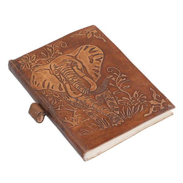 3er Set - Notizbuch mit Einband aus 100% echtem Leder, Kugelschreiber und Schlüsselanhänger gefüllt mit echtem Grandidierit image number 3