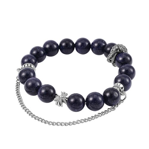 Blaues Sandstein  flexibles Armband - 181,85 ct. image number 0