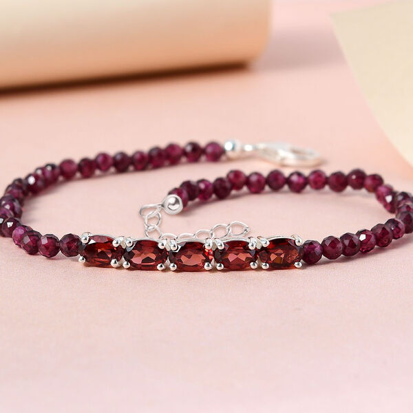 Eternity rotes Granat-Armband image number 2