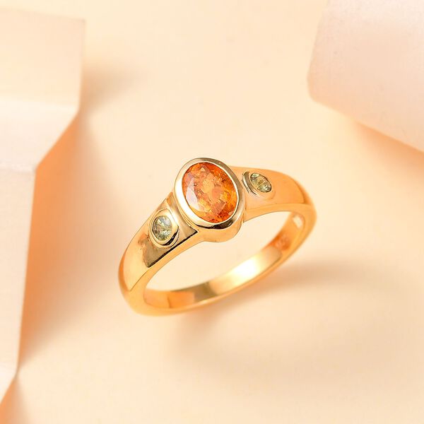 AA Spessartin Granat und Demantoid Granat Ring - 1,14 ct. image number 9
