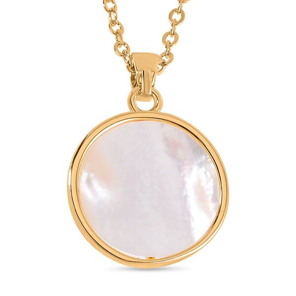 S&uuml;&szlig;wasser Perle, Wei&szlig;es Perlmutt Schmuckset Reines Messing image number 4