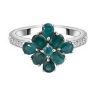 AAA Grandidierit-Ring, 925 Silber platiniert (Größe 16.00) ca. 1,45 ct