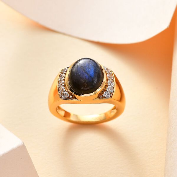 Labradorit und Zirkon Ring - 6,22 ct. image number 1