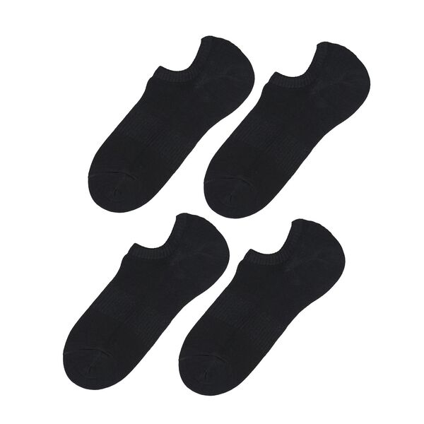 4er Set - Bambussocken mit Silikonferse, 26-30 cm, 41-47, schwarz image number 2