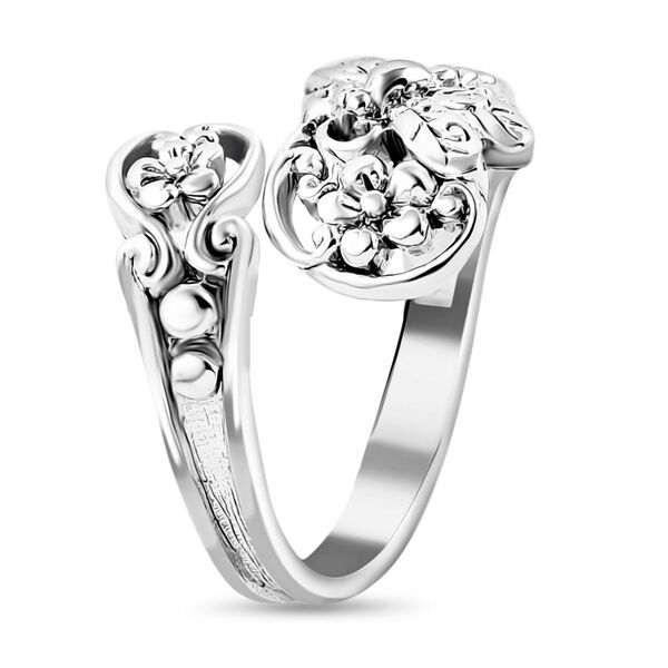 Royal Bali Kollektion- Bypass Ring in 925 Silber image number 4