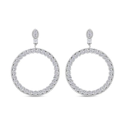 Wei&szlig;e Zirkonia Ohrringe