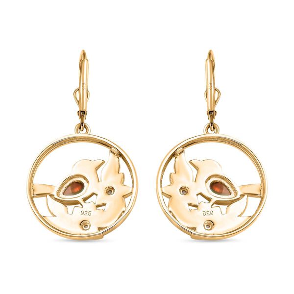 AA nat&uuml;rliche &auml;thiopische Welo Opal und Zirkon Ohrringe - 0,36 ct. image number 7